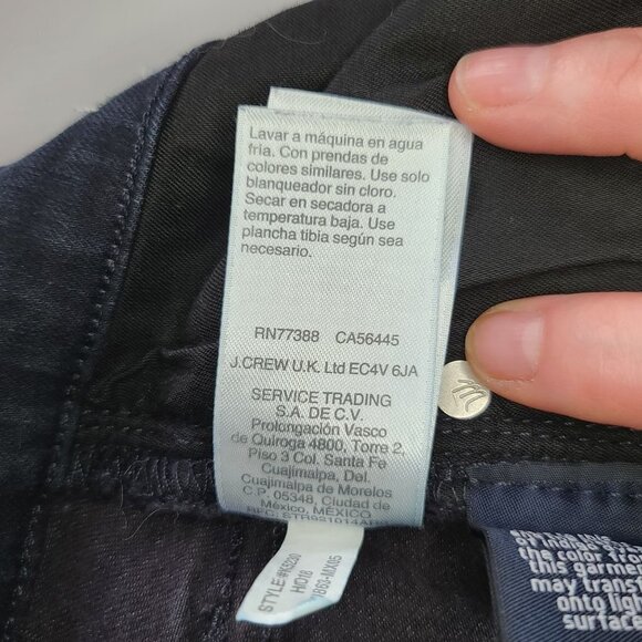 Madewell 9"‎ HIgh-Rise Skinny Jean Dark Blue Wash Size 25 - Picture 12 of 16